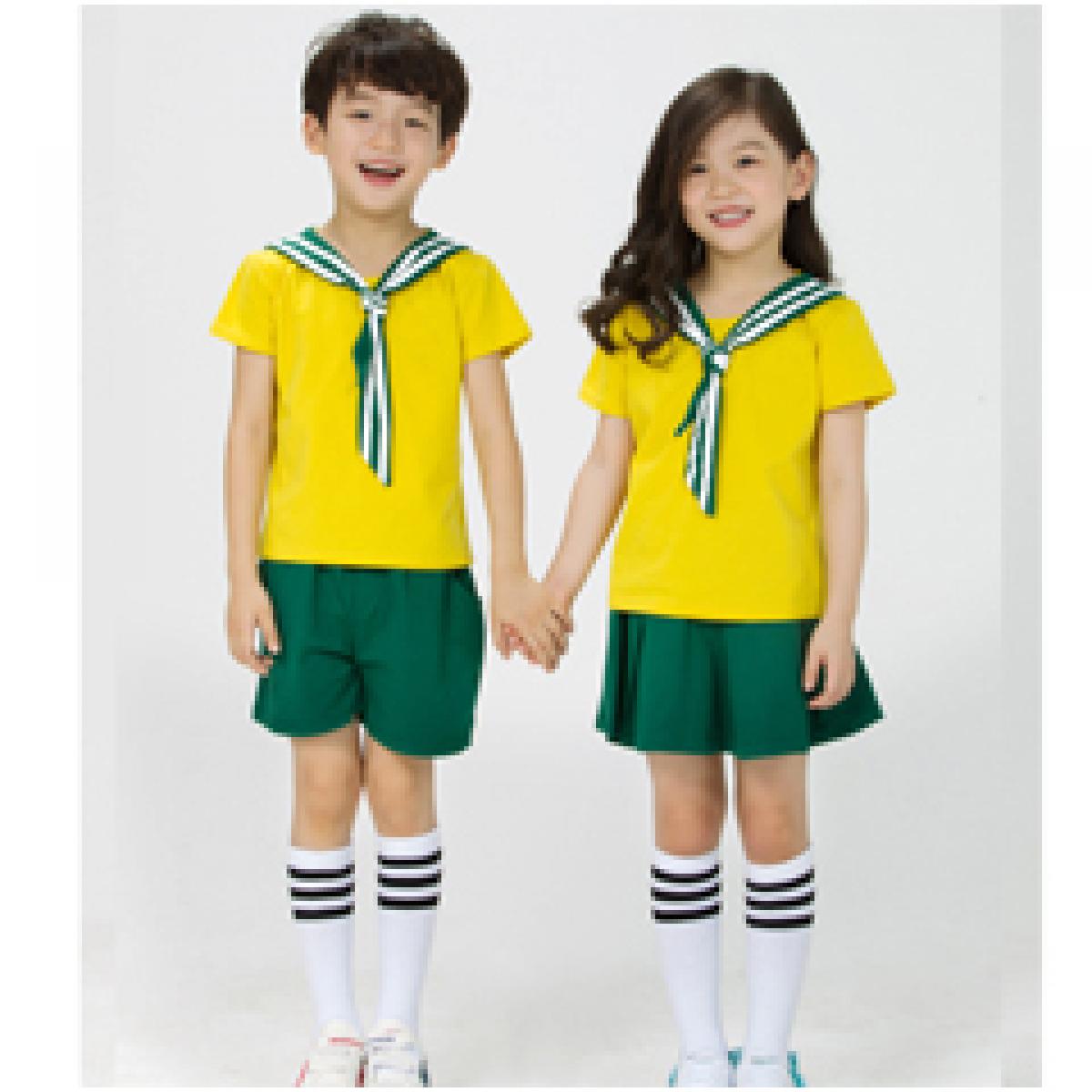 幼儿园园服夏装运动服装小学生校服定制儿童班服棒球服套装